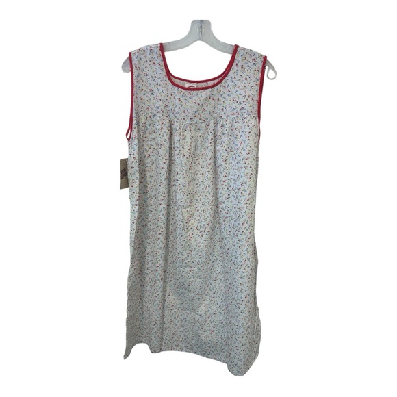 Vintage Silin Floral House Dress (NWT) made in USA sz L - Picture 3 of 4